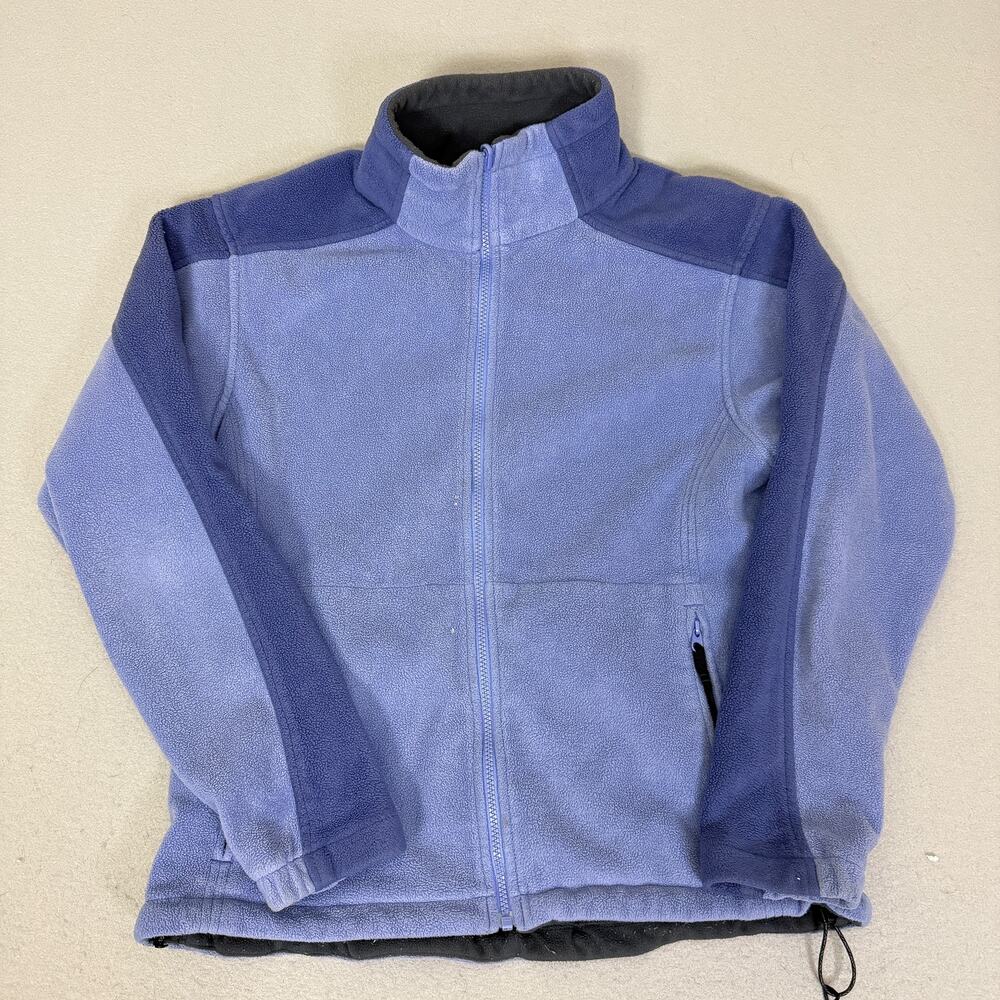 Columbia Vertex Women’s Large Fleece Jacket Blue Full Zip Outdoor Coat